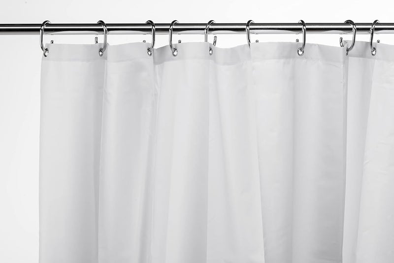 Croydex Professional Plain White Water-Resistant Textile Shower Curtain 1800 X 2100mm - Image 2