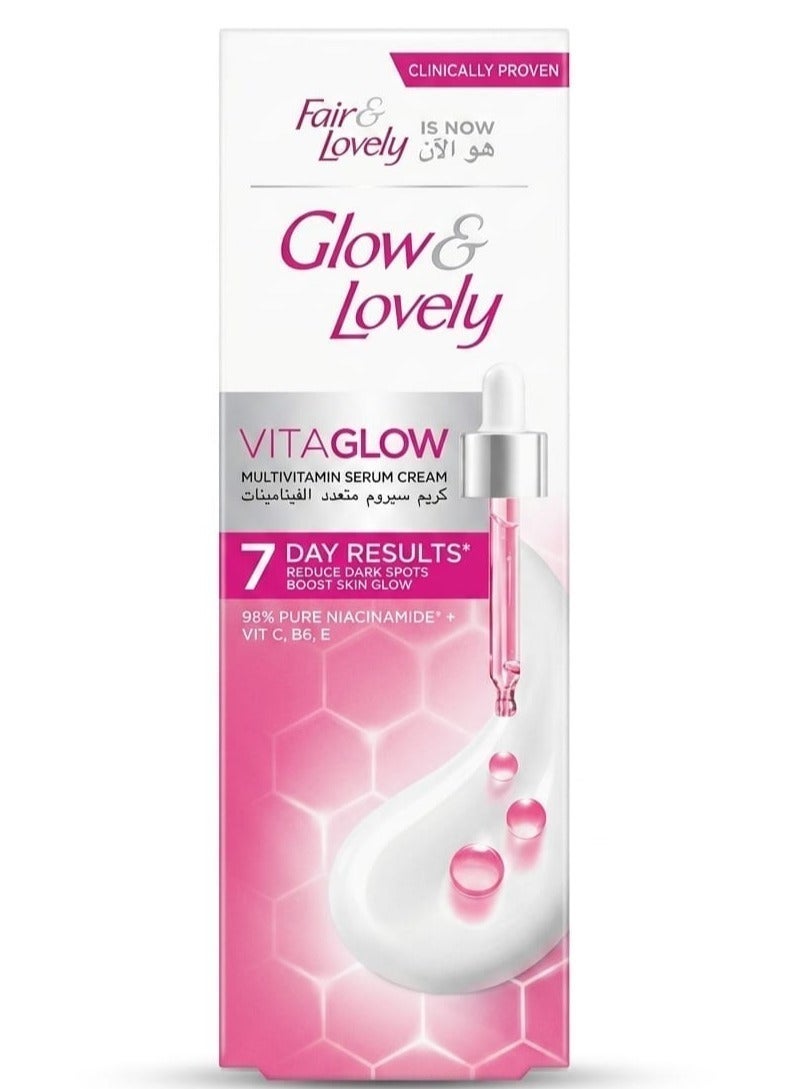 Glow & Lovely كريم فيتا جلو المتقدم متعدد الفيتامينات للوجه لمنحك بشرة نضرة 50 جرام - Image 1