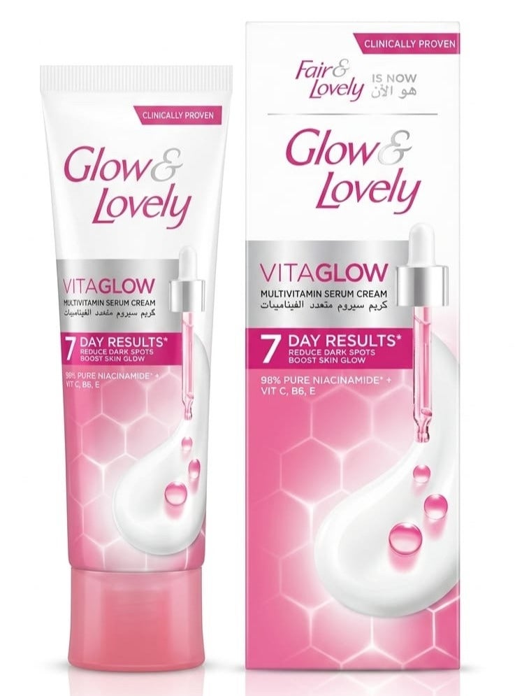 Glow & Lovely كريم فيتا جلو المتقدم متعدد الفيتامينات للوجه لمنحك بشرة نضرة 50 جرام - Image 2