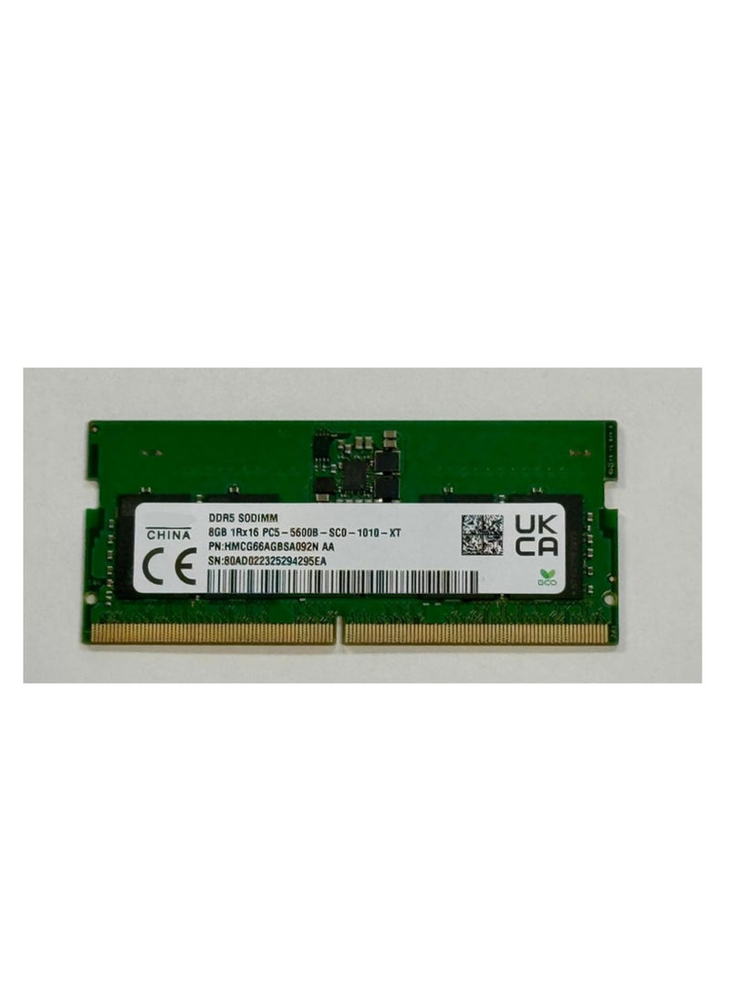 ماركة غير محددة وحدة ذاكرة رام 8 جيجابايت DDR5 بتردد 5600 ميجاهرتز لأجهزة اللابتوب المخصصة للألعاب 