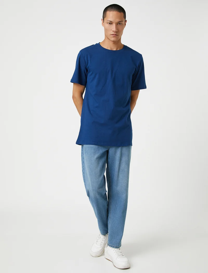 كوتون Koton | Solid Crew Neck Short Sleeves T-Shirt |