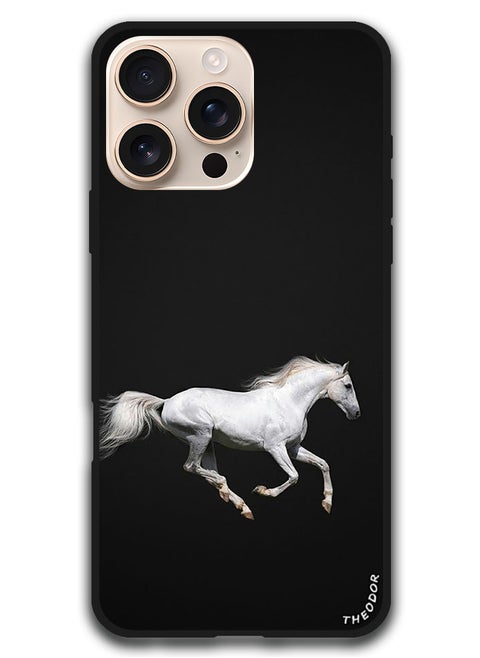 Protective Case Anti Scratch Shock Proof Bumper Cover For iPhone 16 Pro Max (6.9)-inch Running Horse