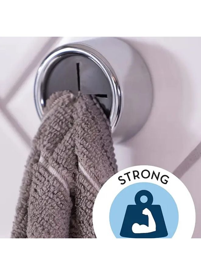 خطاف التخزين 2 قطعة خطافات متعددة الاستخدام مثبتة على الحائط ذاتية اللصق للمطبخ حمام خزانة المرآب - Image 4