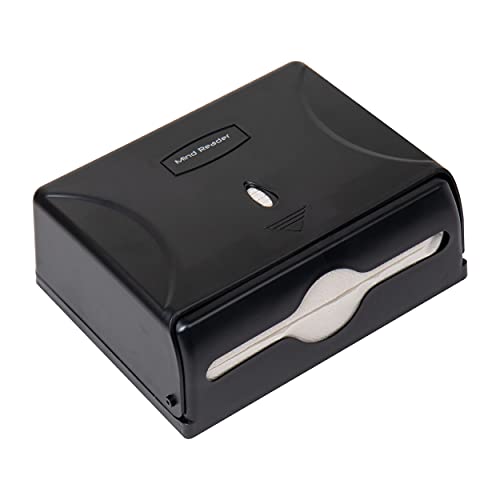 Mind Reader Paper Towel Dispenser, Tri-Fold Towel Holder, Restroom, Wall Mount, Bathroom, 10.25"L x 3.75"W x 8"H, Black - Image 5