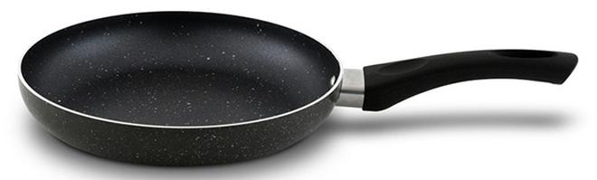 DELICI Non Stick Frying Pan - 24CM, Premium Granite Gray Non Stick Skillet with Eco-Friendly PFOA Free Coating, Superior Aluminum Body, Heat Proof Bakelite Handle, Multiple Cooktop Compatibility - Image 1