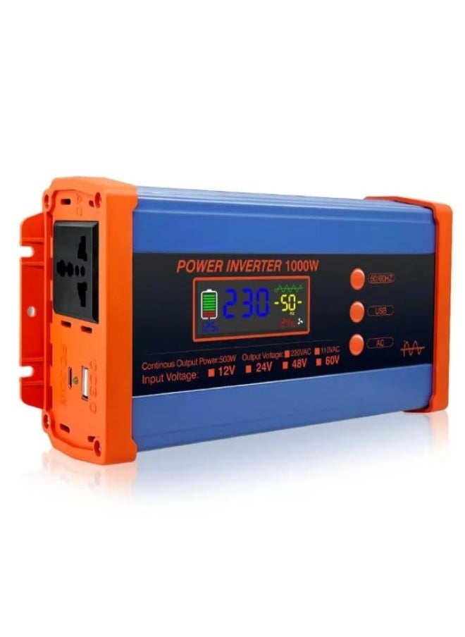 Generic 1000W Car Inverter DC 12V 24V to AC 220V Auto Transformer Converter Car Adapter  - Image 1