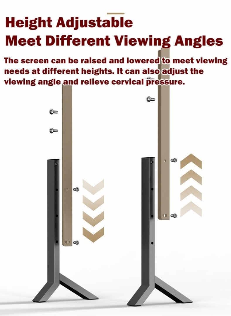 والالا حامل تلفزيون عالمي، أرجل تلفزيون معدنية لأجهزة تلفزيون LCD LED ذات الشاشات المسطحة مقاس 50-86 بوصة مع أقدام أوسع وأطول، تتحمل أرجل التلفزيون حتى 60 كجم، VESA MAX حتى 600 × 400 مم - Image 4