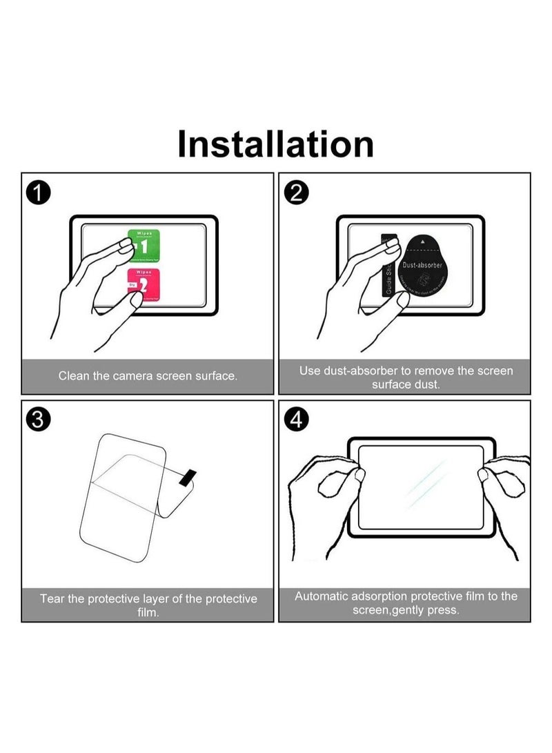 Captaintech Screen Protector Compatible 9PCS for GoPro HERO 8 Black Tempered Glass Screen Protector Film Tempered Glass Lens Film Accessories for Hero 8 Action Camera - Image 2