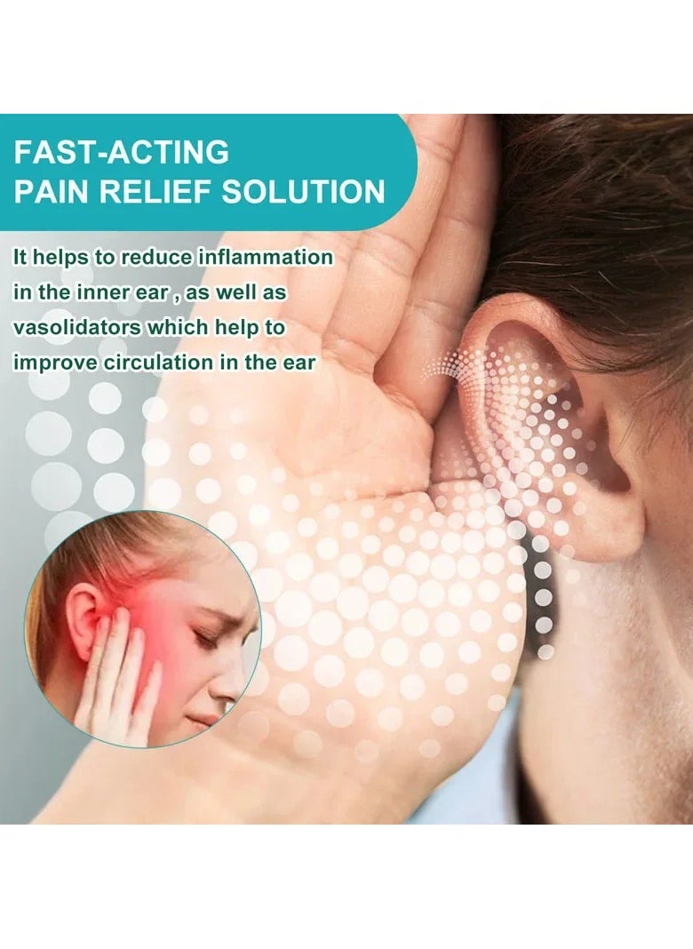 OUHOE - Ear Ringing Treatment Oil, Natural Herbal Ear Ringing Remedy Drops, Quick Dry Formula Ear Ringing Relief Drops, Safe Natural Ingridients Tinnitus Relief Drops, (30ml)30 - Image 1