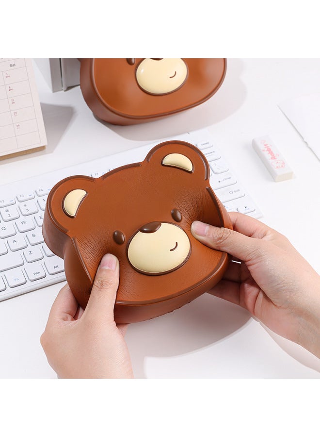 Creative Slow Rebound Bear Stress Relief Toy Trendy Outlet Doll Children's Desktop Ornaments Soft Plushie For Young And Middle-Aged-Color:dazzle Light Superman-Specifications:slow Rebound - Image 2