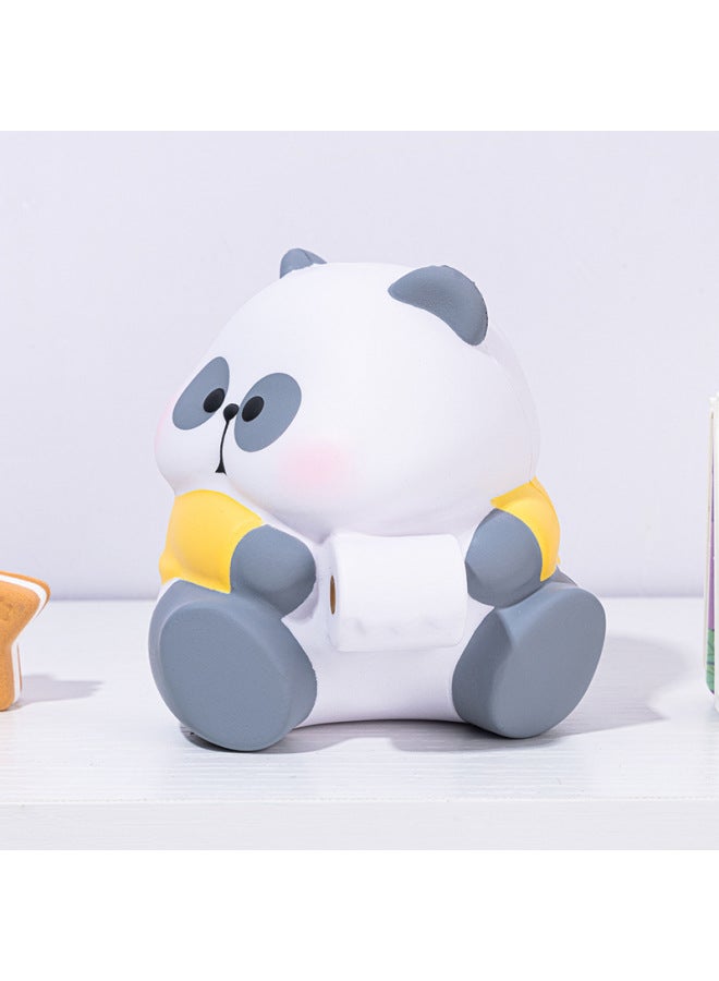 Creative Slow Rebound Bear Stress Relief Toy Trendy Outlet Doll Children's Desktop Ornaments Soft Plushie For Young And Middle-Aged-Color:dazzle Light Superman-Specifications:slow Rebound - Image 4