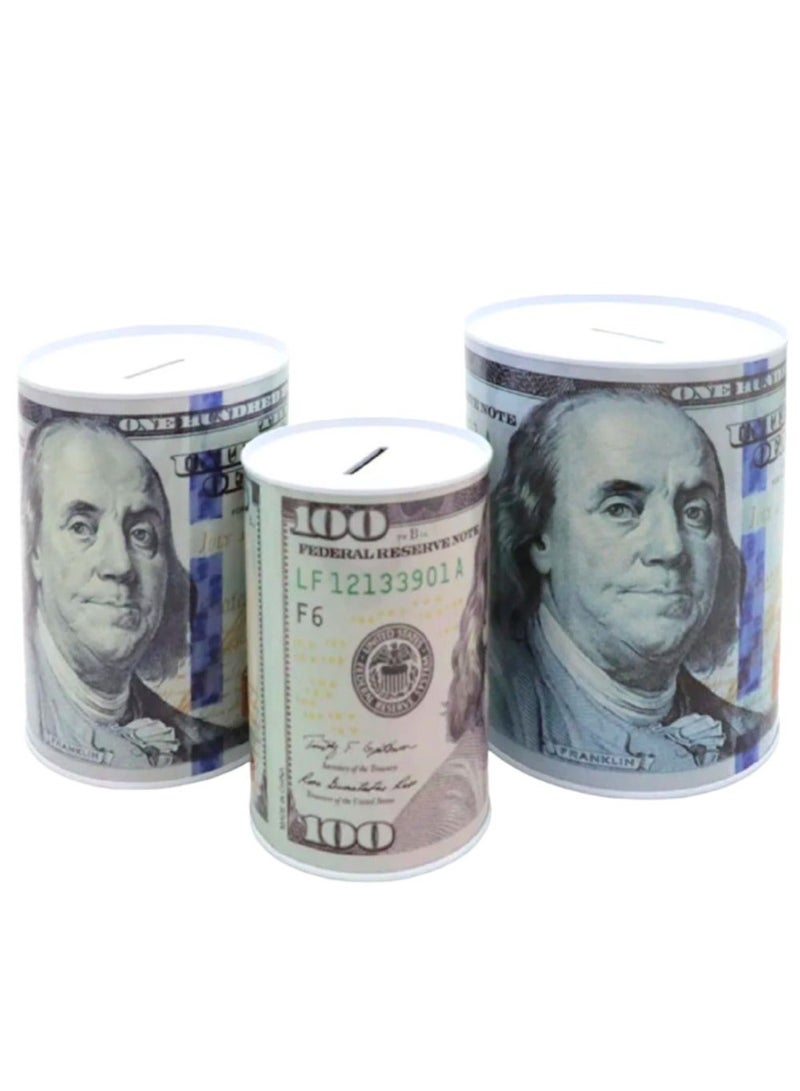 Toy Box Dollar Money Saving Piggy Bank For Kids Set of 3pcs - Image 1