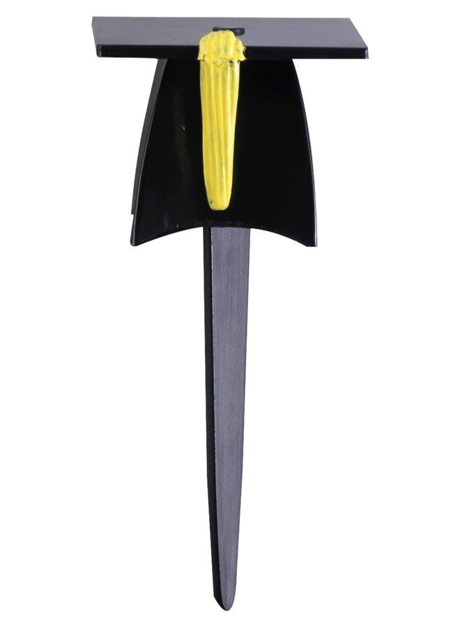 DecoPac Grad Hat Cupcake Toppers, 24 Graduation Cake Pics, Black Grad Hat DecoPics, Food Safe Cake Decorations - 24 Pack - Image 5