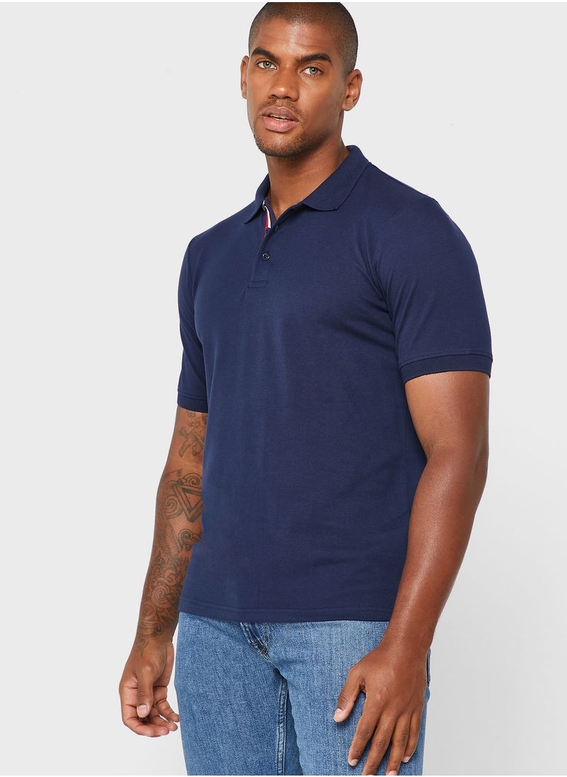 Seventy Five Tape Detail Polo Shirt  - Image 1