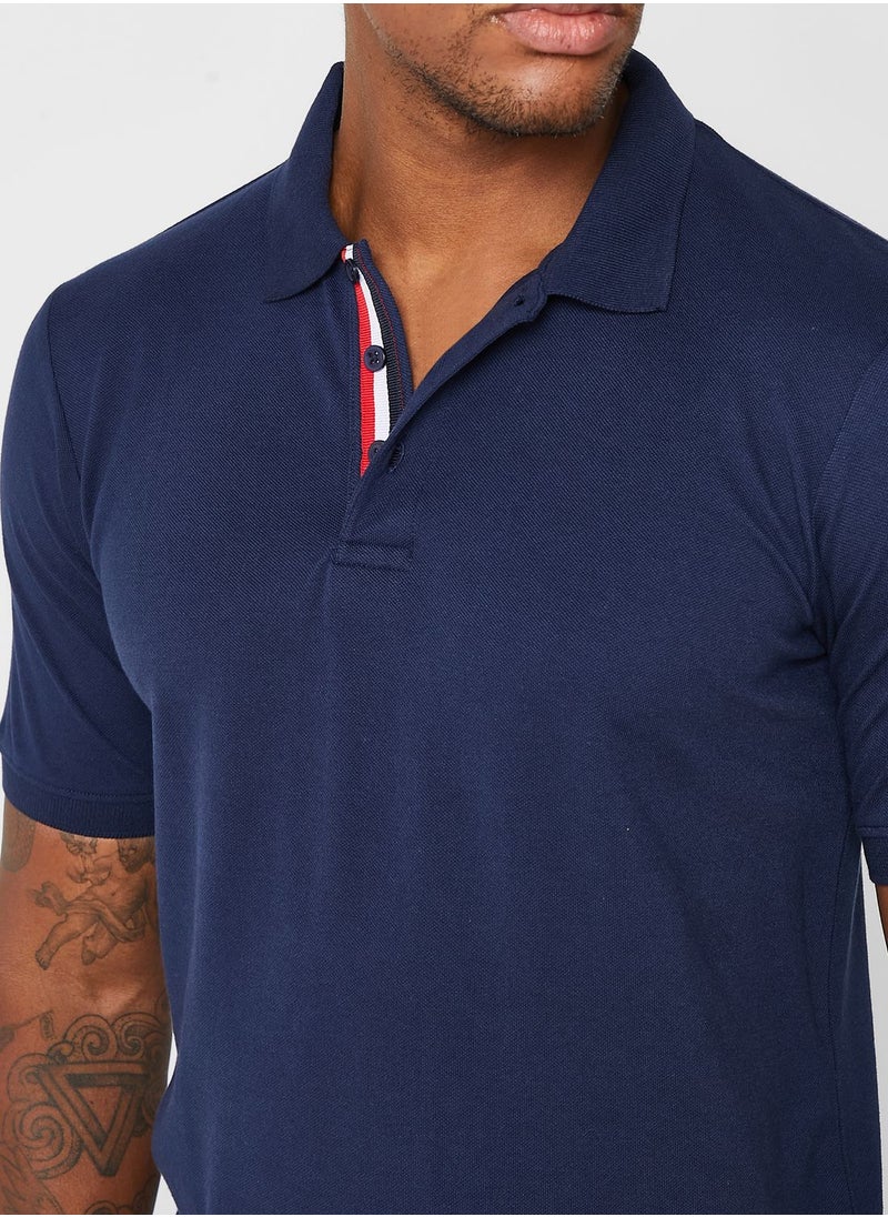 Seventy Five Tape Detail Polo Shirt  - Image 3