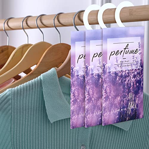 Loopeer 24 Pcs Large Hanging Closet Deodorizer Air Freshener Scented Sachets for Drawers and Closets Long Lasting Lavender Sachet Bags Drawer Freshener for Clothes (Lavender) - Image 5
