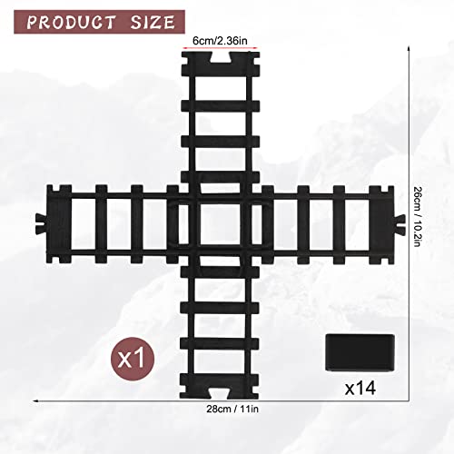 Hot Bee Train Tracks Accessories Width 6cm 236in Railroad Building Toy Railway Rail for 9015 Trains Set - Image 5
