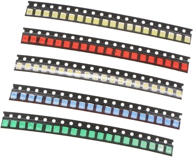 klarako 100pcs SMD LED Bulbs LED Blue, Red, White, Green, Orange, Yellow, Colorful Flash Led Diodes SMD Kit, as described+as described, 1210 - Image 5