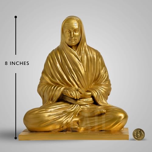 SILAII Vallalar Sculpture, 8 Inch (Gold) - Image 2