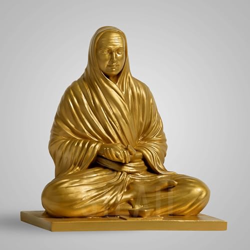 SILAII Vallalar Sculpture, 8 Inch (Gold) - Image 3