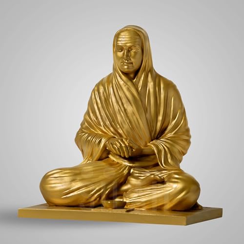 SILAII Vallalar Sculpture, 8 Inch (Gold) - Image 4