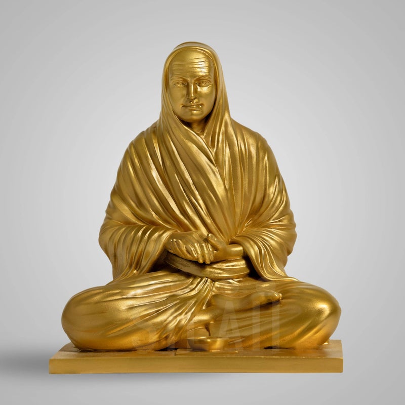 SILAII Vallalar Sculpture, 8 Inch (Gold) - Image 5