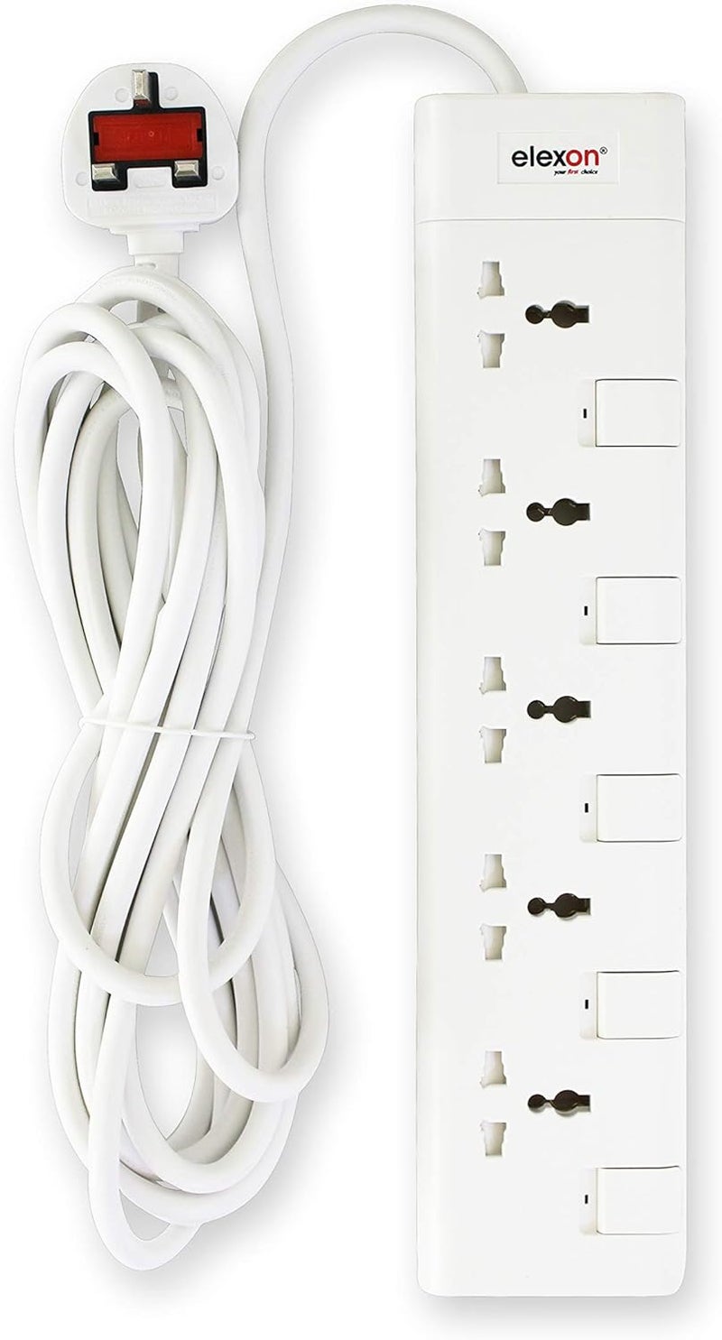 ELEXON 5-Way Extension Socket with 5 Meter Cable - Model 903S - Image 2