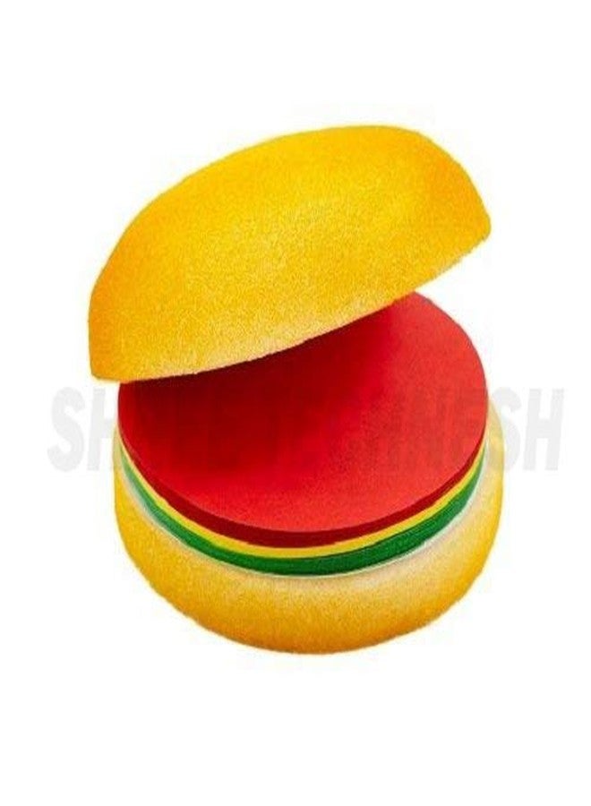SHREE TECHNESH® Exclusive Burger Shape Diary Memo Pad with Mini Lipstick Pen, Unique Pocket Size Mini Diary (Burger) - Image 2