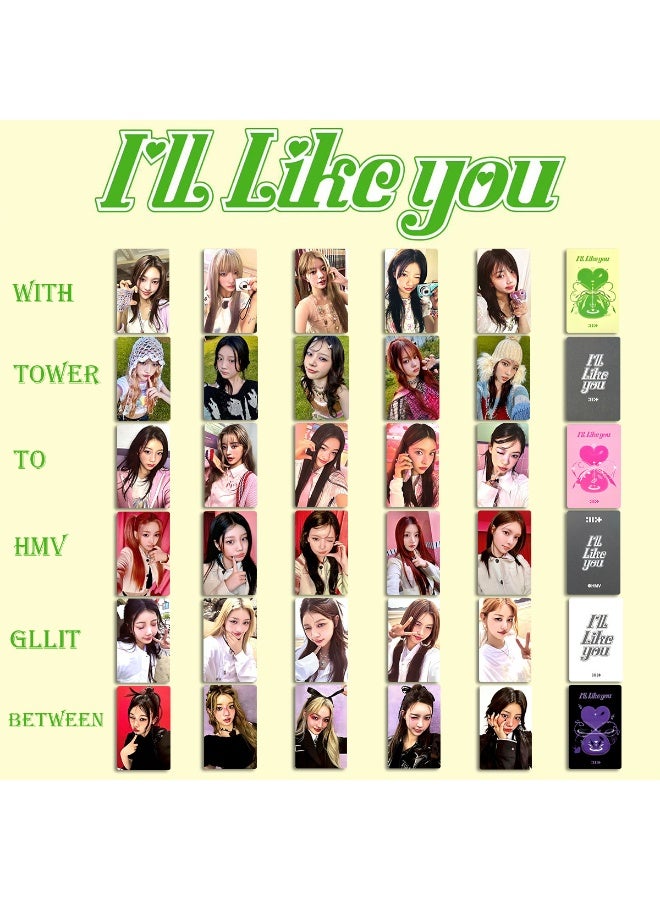 NIBEMINENT 5 Pcs Kpop ILLIT I'LL LIKE YOU Lomo Cards Card For Fans Collection Gifts - Image 2