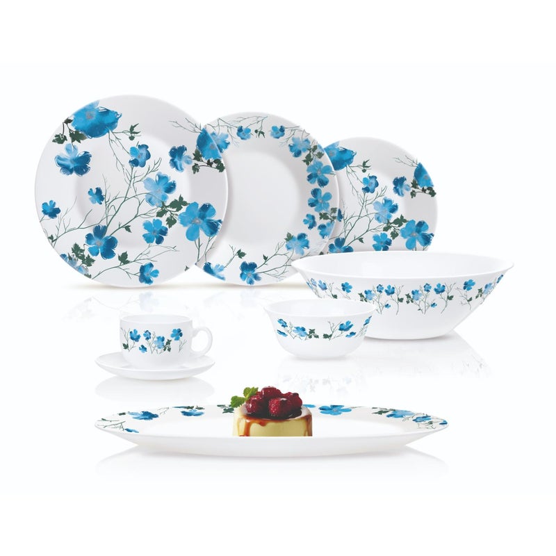 Luminarc Laflorita Opal Essence Decorated Dinner Set, 38 pcs, X0774