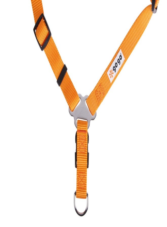 GOGO Pet Products Comfy Nylon 1-Inch Adjustable Easy Pet Harness, Large, Orange - Image 4