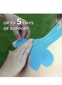 Oasisgalore 3-Pack Pro Kinesiology Tape (16ft Rolls), Black/Blue/Pink, for Ankle, Wrist, Knee, Sports Activities.  - Image 2