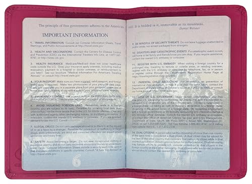 123 Cheap Checks Bright Pink Genuine Leather RFID Passport Cover - Image 4
