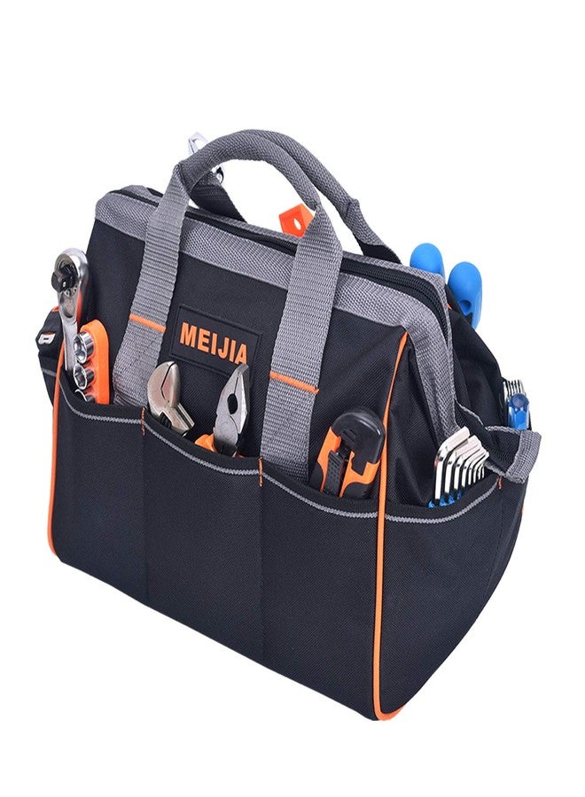 MEIJIA Tool Bags Waterproof Multi-Compartment Pocket Tradesman's Wide Mouth Storage Tool Bag,Fit for Home,Workshop,Job Site (13") - Image 5