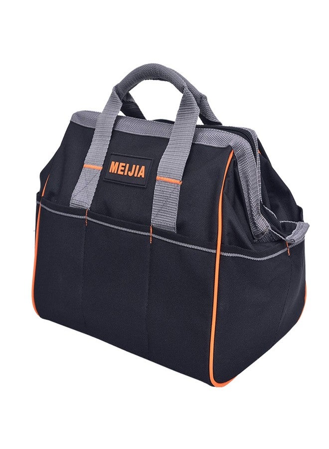 MEIJIA Tool Bags Waterproof Multi-Compartment Pocket Tradesman's Wide Mouth Storage Tool Bag,Fit for Home,Workshop,Job Site (13") - Image 2