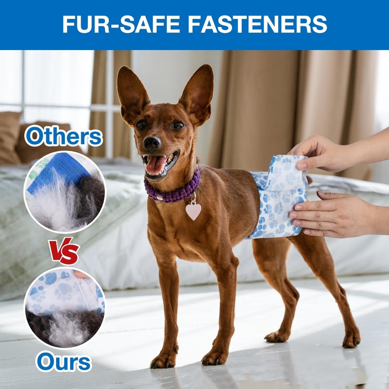 Dono Dog Diapers Male Disposable Male Dog Wraps 20ct Doggie Diapers Wetness Indicator Leak-Proof Dog Belly Wraps, Rapid-Dry Gel Technology Puppy Diapers for Excitable Urination Incontinence, XSmall - Image 5