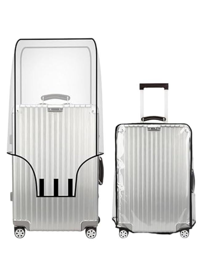 HOOKOR Luggage Protector Clear PVC Suitcase Cover Transparent Thicken Protectors Waterproof Cover for Wheeled Suitcase (28inch) - Image 1