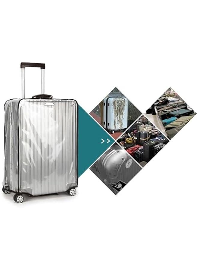 HOOKOR Luggage Protector Clear PVC Suitcase Cover Transparent Thicken Protectors Waterproof Cover for Wheeled Suitcase (28inch) - Image 5