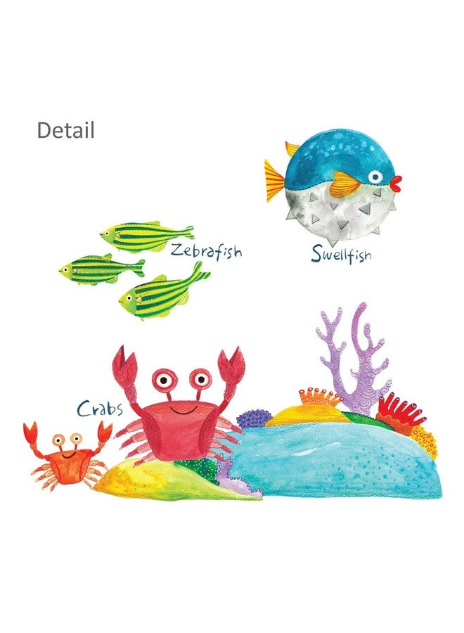 DECOWALL DS-8027 Under The Sea Kids Wall Stickers Wall Decals Peel and Stick Removable Wall Stickers for Kids Nursery Bedroom Living Room (Small) d?cor - Image 4