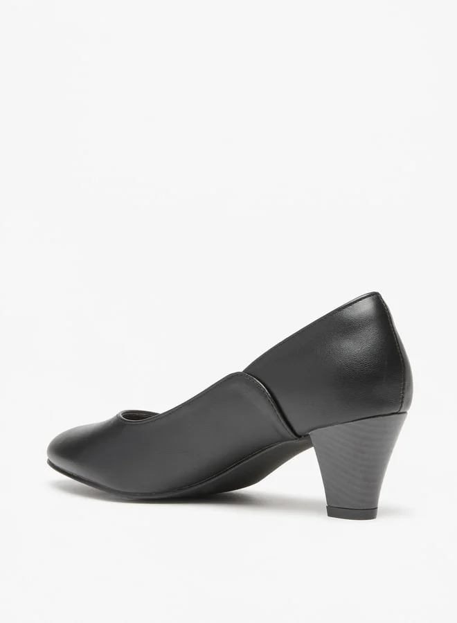 Flora Bella By Shoexpress Women's Printed Pumps with Block Heel