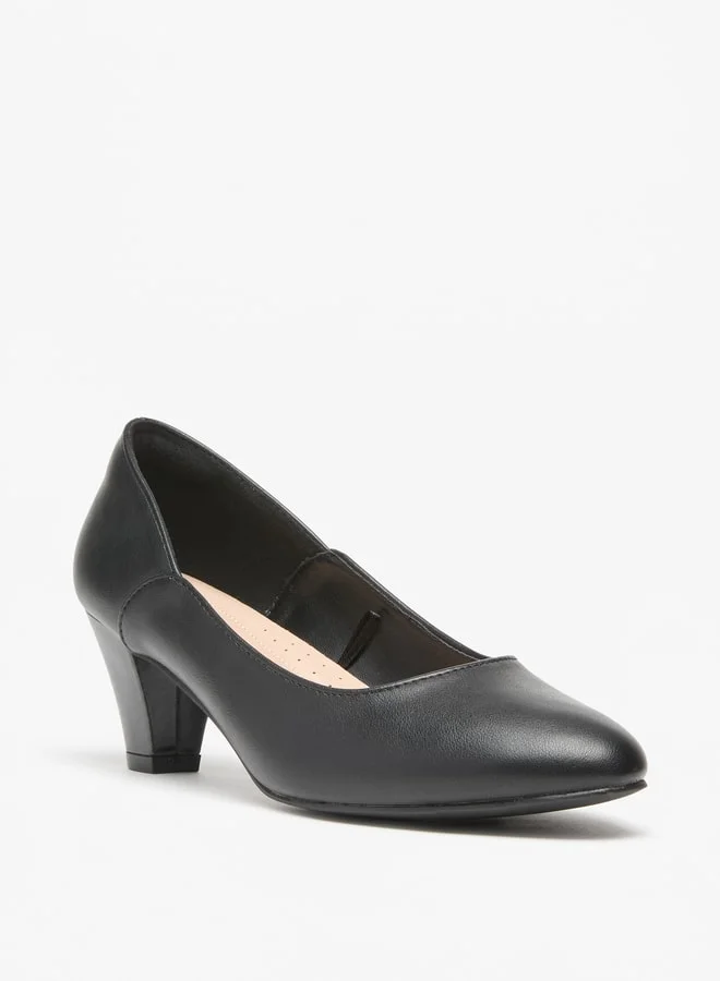 Flora Bella By Shoexpress Women's Printed Pumps with Block Heel