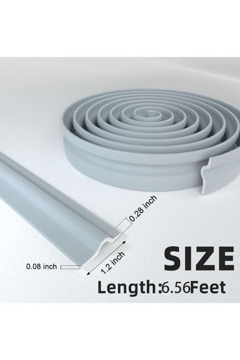 GNAFOTU Window Weather Stripping, Self-Adhesive Sliding Window Seal Strip, Insulation Soundproof Seal Strip for Window and Door, Seals for Sliding Window Gap Door Frame(2M, Grey) - Image 3