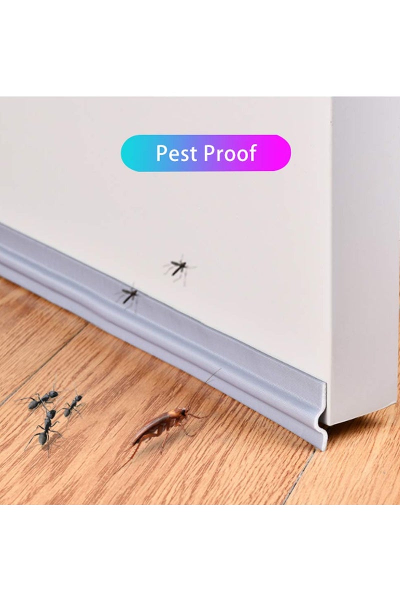 GNAFOTU Window Weather Stripping, Self-Adhesive Sliding Window Seal Strip, Insulation Soundproof Seal Strip for Window and Door, Seals for Sliding Window Gap Door Frame(2M, Grey) - Image 5