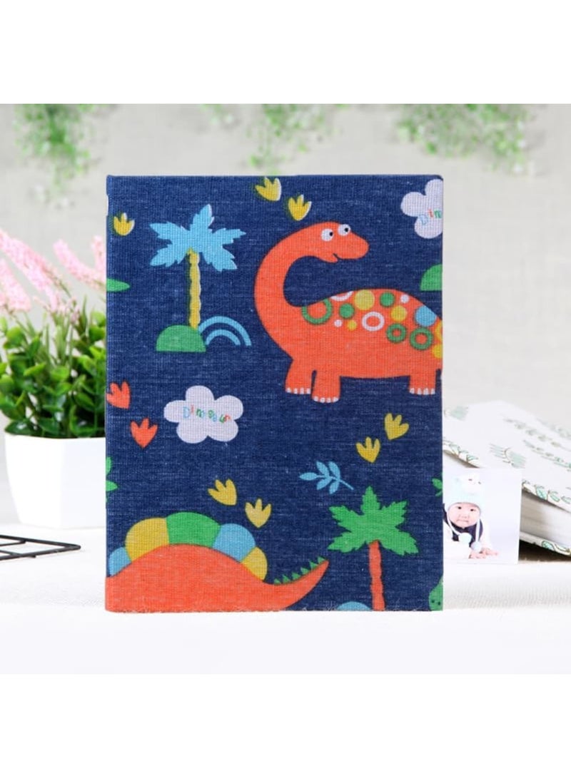 Barakah Kids Photo Album 100 Pockets 4x6 Inch, Dinosaur Pattern Linen Cover Memory Book with Acid-Free PP Pages, Baby Family Picture Organizer for Bookshelf Display & Gift Giving - Image 4