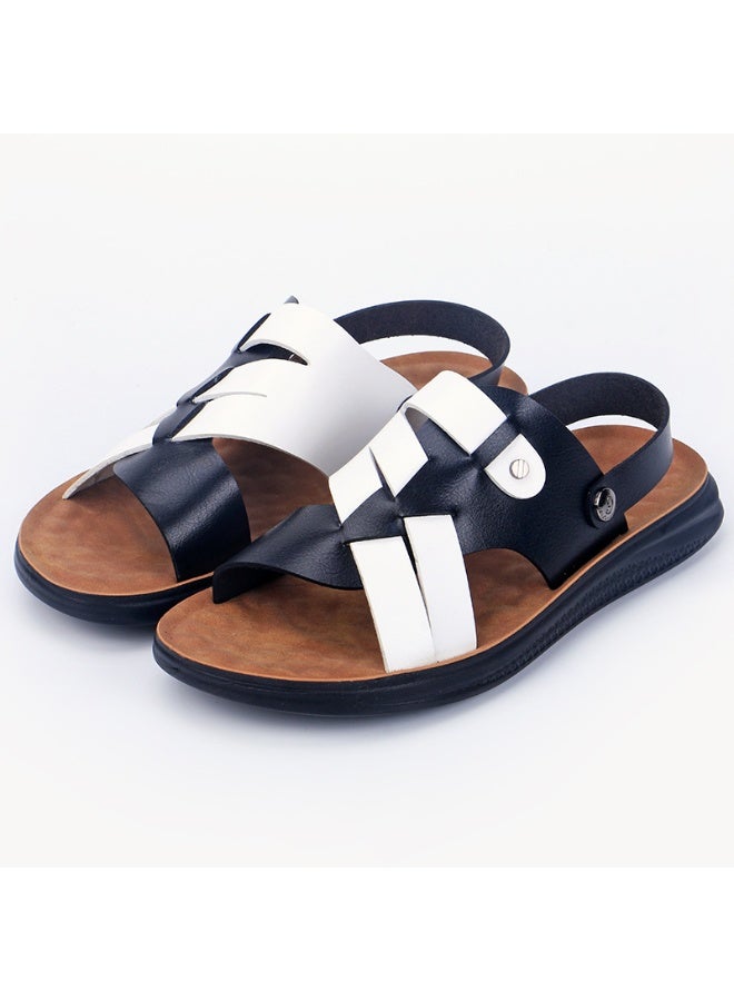 NIBEMINENT Men's Summer Outdoor Breathable Soft Bottom Sandals Trendy Beach Shoes Large Size Slip-On Slippers Casual Footwear  - Image 1