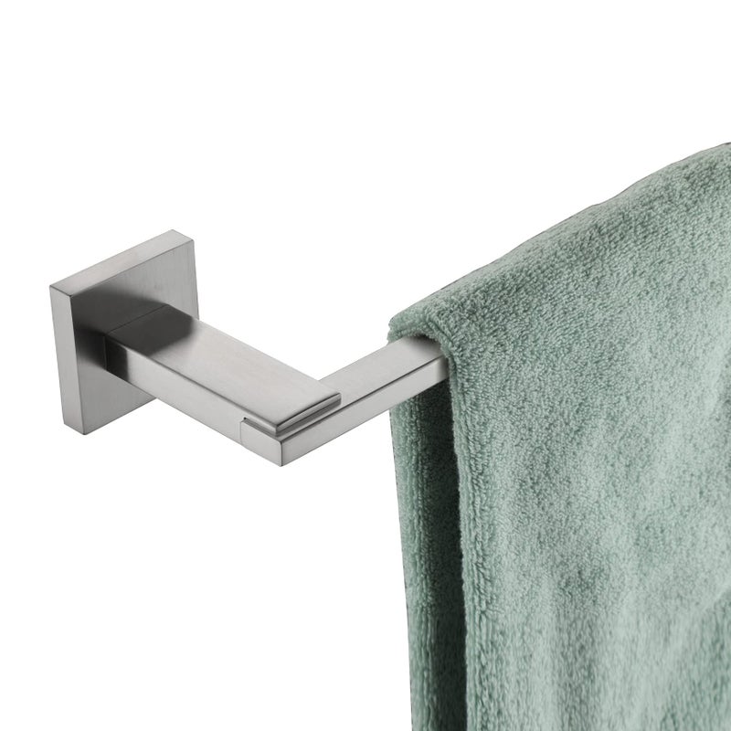 KOKOSIRI KOKOSIRI Towel Holder Brushed Nickel Bathroom Accessories Bath Towel Bars for Toilet Kitchen Cabinet Necklace Holder 24Inch Stainless Steel Wall Mounted B4006BRL24 