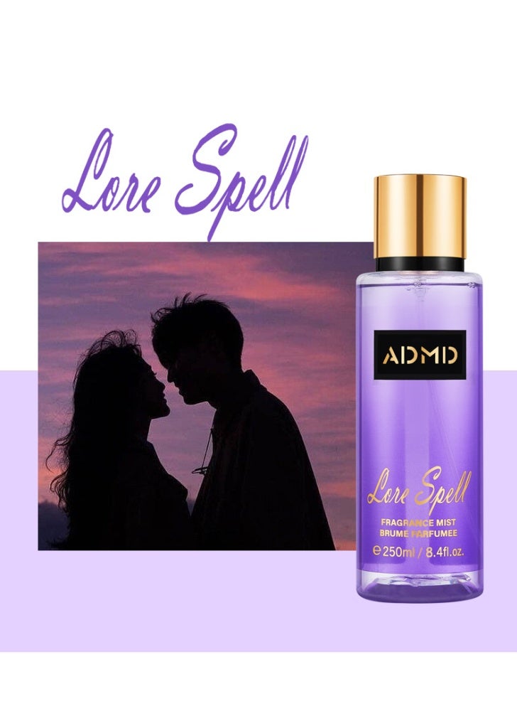 ADMD 250ML alcohol-free Victorian floral and fruity fragrance spray-Love Spell - Image 2