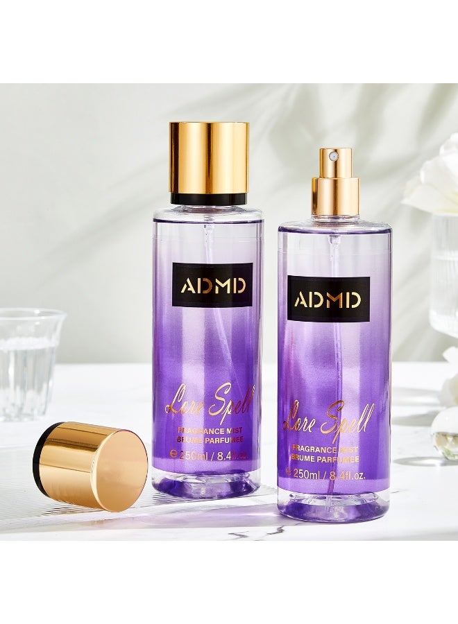 ADMD 250ML alcohol-free Victorian floral and fruity fragrance spray-Love Spell - Image 1