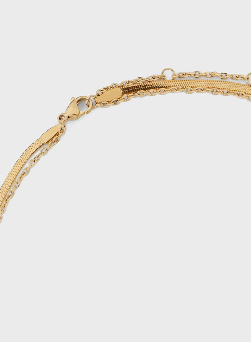 GUESS Chain Detail Necklace