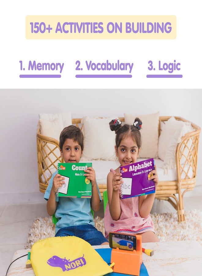 Nori Pre K Interactive Worksheets for Nursery kids ages 3-4 years - Alphabet & Letters - 3 Smart Nori books, 150 Gamified preschool learning activities & worksheets for preschoolers. Works with Iphone & Ipad - Image 4
